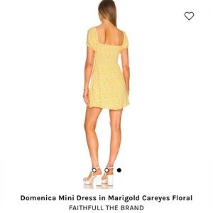 New yellow mini dress with tags